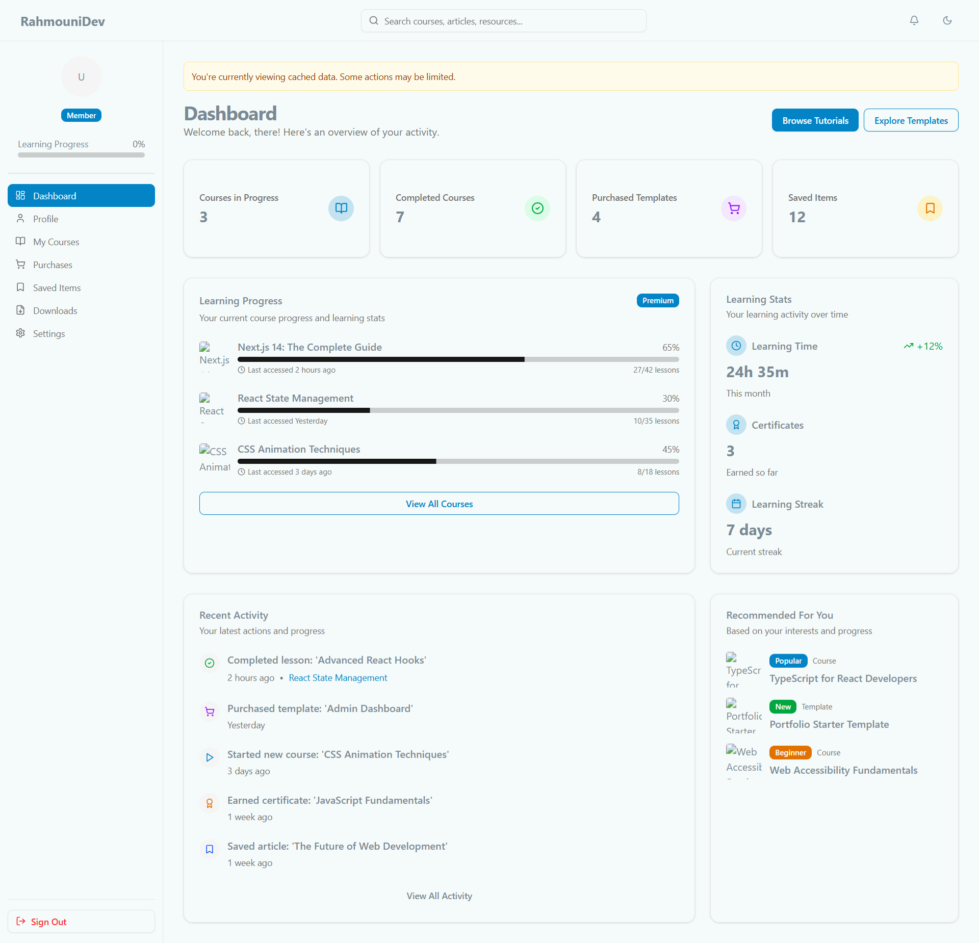 Dashboard Preview