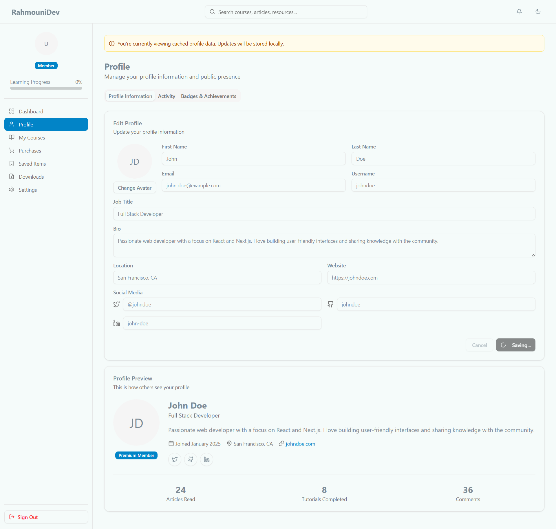 User Profile